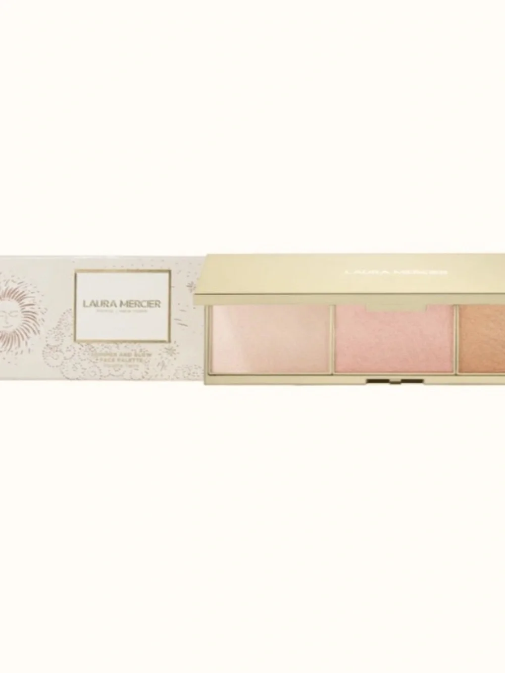 Brand new laura mercier Champagne Pink & Gold Shimmer Face Palette limited edi